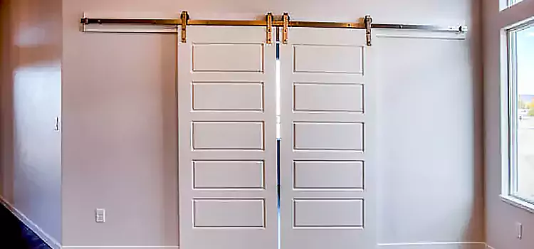 Glass Barn Door with Installation Hardware Kit Hyattsville